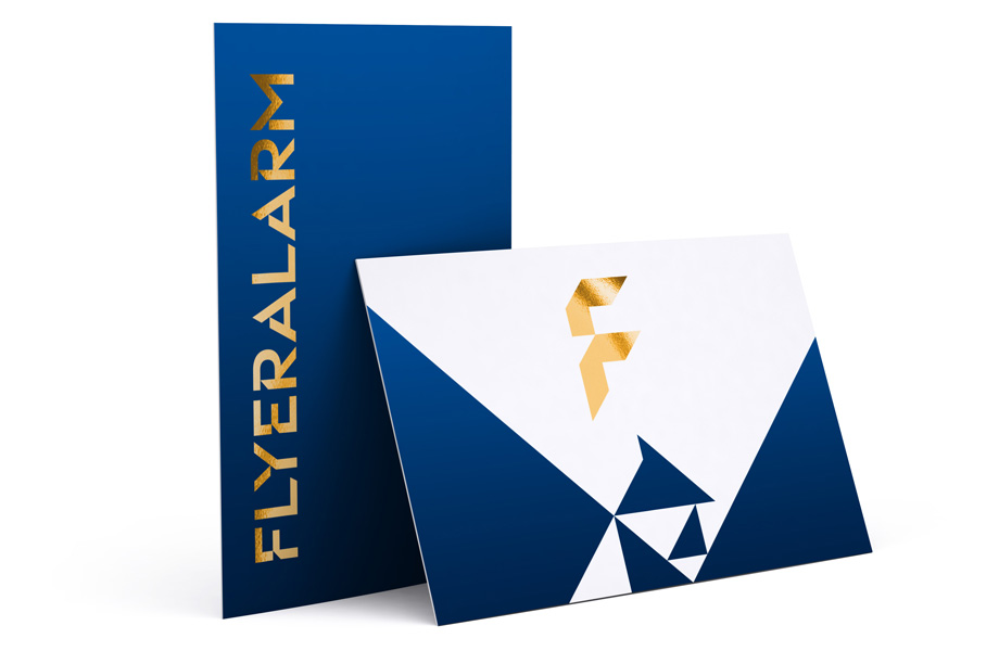 Business cards with finish