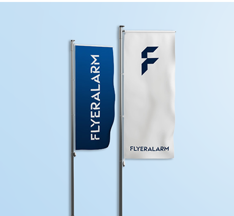 Hoisting flags for poles with banner arm