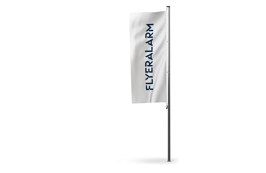 Hoisting flags for poles without side arm
