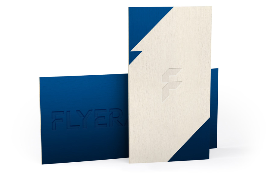 Rectangular postcards, letterpress
