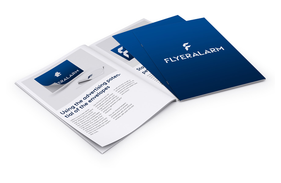 Standard brochures with staple binding