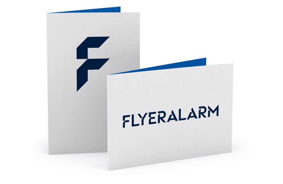 Standard folded business cards