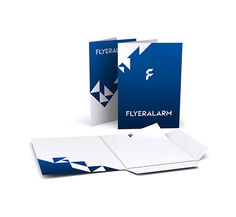 Folders with glued pocket