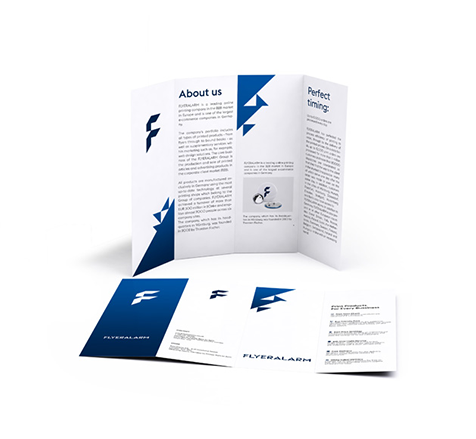 Folded leaflets, Z-fold