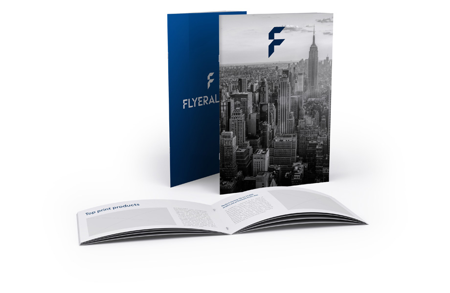 Brochures with staple binding (with finishes)
