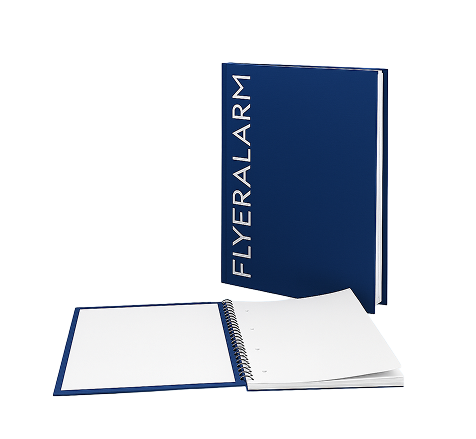 Hard cover notebooks with spiral binding