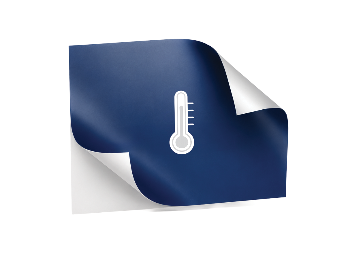 Temperature resistant stickers